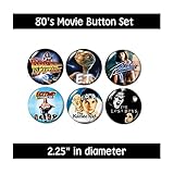 80's MOVIES BUTTONS (set #5) pins films 1980's eighties new!