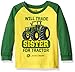 John Deere Toddler Boys Will Trade Sister Tee, Yellow/Green, 3T