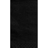 Black Paper Guest Napkins, 20ct