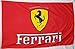 Ferrari Scudetto Red Car Flag 3' x 5' Indoor Outdoor Deluxe Banner