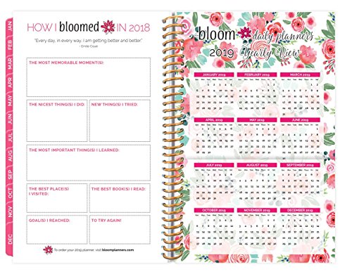 image for bloom daily planners 2018 Calendar Year Daily Planner - Passion/Goal O