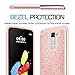 LG Stylo 2 Case,LG Stylo 2 Plus Case,LG Stylus 2 /Stylo 2 V Glitter Case with HD Screen Protector for Girls Women,LeYi Heavy Duty Shockproof Protective Phone Case for LG LS775 TP Rose Gold
