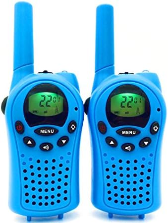 WERCOMIN 2PCS T-668 Kids Toys Walkie Talkies Outdoor Long Range 2 Way Radio Walkie Talkies for Kids - Blue