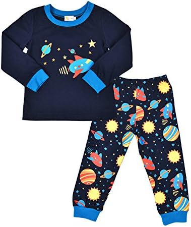SORREL Boys Pajamas Rocket Cotton Toddler Pjs Sleepwear Kids Clothes Pant Set