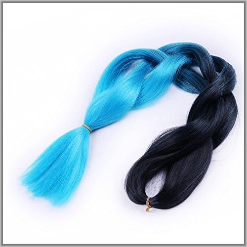New Bee Hair(TM)5Pcs/Lot Kanekalon Jumbo Braiding Hair African Synthetic Blue Color Braiding Hair Styles