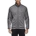 adidas Men's Essentials 3-Stripe Tricot Track Jacket, Dark Grey/Black, X-Large