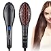 Hair Straightener Brush, LARMHOI Ceramic Hair Straightening with Anti-scald/Auto Shut Off/Digital Controls, Electrical Heated Hair Straightening Brush for Women Home Travel Frizz Wave Hair