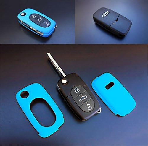 Remote Flip Key Cover Case Skin Shell Cap Fob Protection S Line Blue For Early Audi