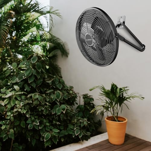 AC Infinity CLOUDLIFT S14, Industrial Wall Fan 35cm with Wireless 10-Speed Controller EC-Motor High-Velocity Shop Fan Floor Stand or Wall Mount for Hydroponics Greenhouses Workshop Circulation 14-Inch