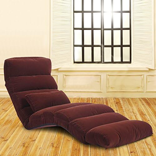 ACLUXS Relaxing Sofa Bean Bag Folding Sofa Chair, Futon Chair &amp; Lounge, Brown