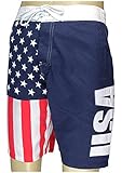 USA American Flag Mens Swim Boardshorts