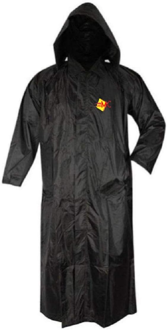 Meenus Collection Off Hood Waterproof Long Raincoat for Men/Best Rain Coat for Bike Boy.Black