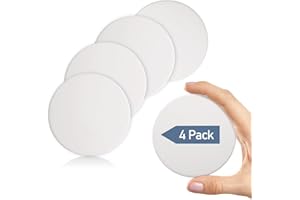 GroTheory Door Stoppers Wall Protector, 4 Pack Large 3.15" Silicone Door Knob Wall Protectors with Strong Self Adhesive, Door Handle Bumper Door Stops for Wall Guard Protection