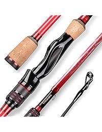 Akataka   Caña de pescar de fibra de carbono, 1 pieza, caña de pescar de bajo sensible, duradera, para agua dulce y agua salada