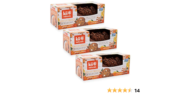 Amazon Com Kii Naturals Artisan Chips Apricot Orange And Almond With Black Sesame 3 Pack Kosher