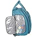 DELSEY PARIS Quilted Rolling Tote Bag Under-Seater with 2 Wheels, Teal, One Size