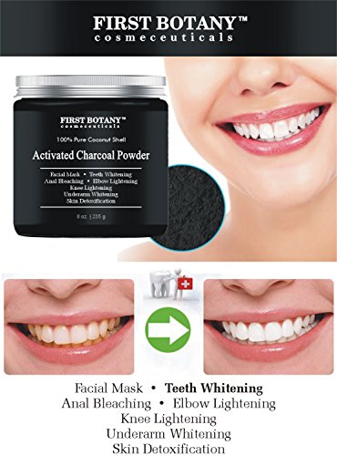 image for First Botany Cosmeceuticals Activated Charcoal Powder 8 oz for DIY Rec