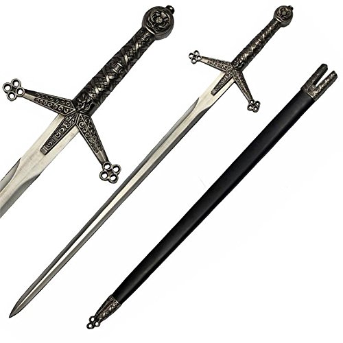 Basket Hilted Highland Claymore Sword With Scabbard