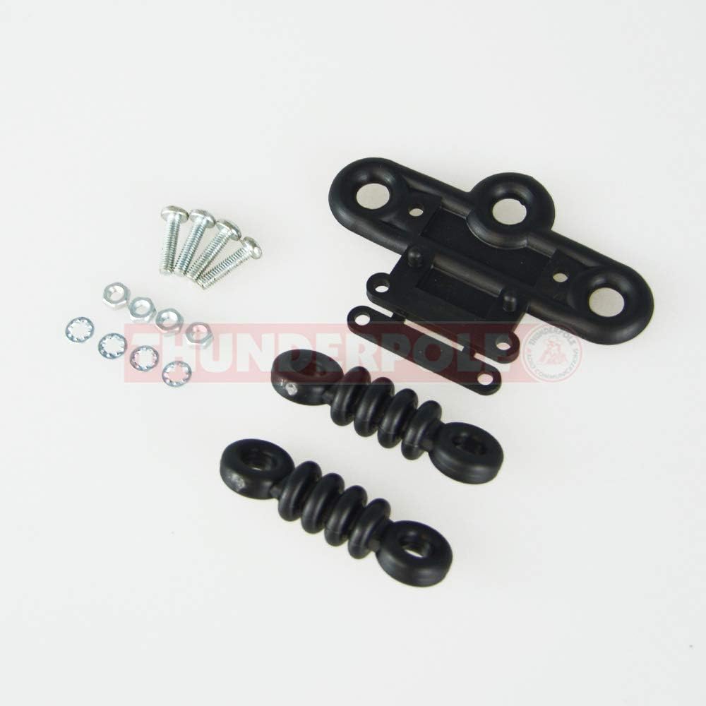 Thunderpole Dog Bone Insulator & T Piece Set for CB/Amateur Radio, Black