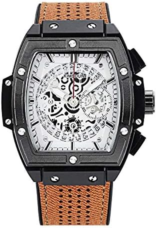 Men's Watches,Fashion Waterproof Multi-Function Sports Timing Barrel-Shaped Watch with Individual Quartz Watch