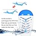 HEETA Snorkel Mask 2.0 Version 2018 New Foldable 180° Full Face Snorkel Mask Panoramic View with Camera Holder, Anti-Fog Anti Leak Easy Breath Dry Snorkel Mask for Adults Kids, (White & Blue S/M)