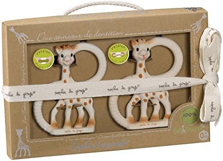 Sophie La Giraffe So'Pure Duet Of Teething Rings 2 per pack