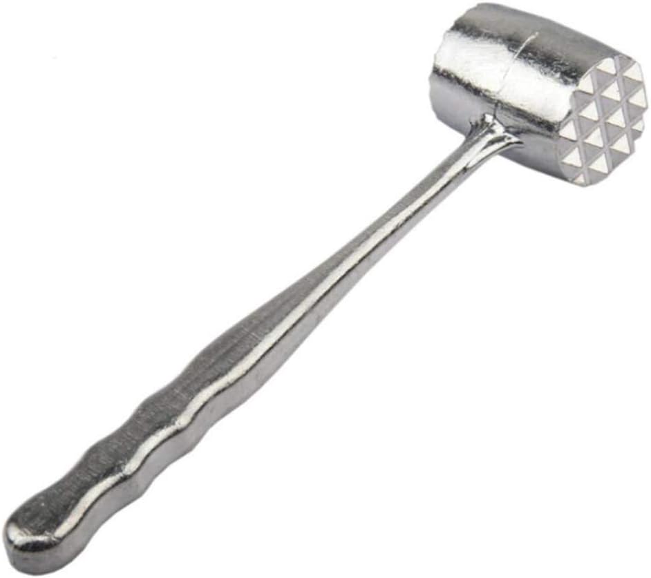 YouCY Meat Mallet Tool, Meat Hammer Meat Tenderizer Sturdy Stainless Steel Steak Pounder for Beef Veal Tenderizer for Pounding and Tenderizing Meats for Kitchen