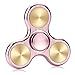 Fidget Spinner Metal,Aemotoy Hand Spinner 5 - 7 Minutes Spin Time Stainless Steel Bearing Tri-spinner Fidget Toy Stress Reducer Autism ADD ADHD EDC Focus Anxiety Relief Toys- Rose Gold