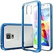 Galaxy S5 Case, Caseology® [Fusion Series] Scratch-Resistant Clearback Cover [Blue] [Dual Bumper] for Samsung Galaxy S5 - Blue