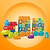 Mega-Bloks-DXH35-Building-Basics-ABC-Learning-Train MEGA BLOKS Fisher Price Building Toy ABC Blocks, ABC Learning Train Learning Toy for Toddlers 1-3
