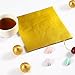 Aneco 300 Pieces 4 Inch Chocolate Candy Wrappers Gold Aluminium Foil Paper Wrapping Papers for Candy Packaging or Decoration (4 Inch)