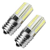 Kakanuo E17 LED Bulb Microwave Oven Light Dimmable 4 Watt Daylight White 6000K 72X3014SMD AC110-130V (Pack of 2)