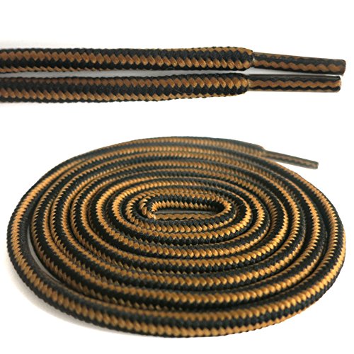 DELELE 2 Pair Unisex Round Rope Stripe Shoelace Sneaker Hiking Walking