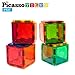 PicassoTiles PT27 Magnetic Building Blocks Alphabet Toy Set Magnet Tiles Construction Toys 3D Clear Color Stacking Block Toy STEM Playboard, Learning by Playing, Creativity Beyond Imagination