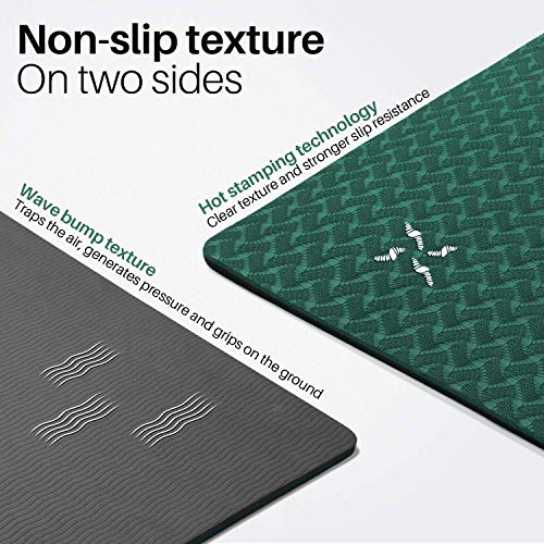 image for Aqui Legend Yoga Mat, Premium Print 6mm, Non Slip Exercise & Fitness M