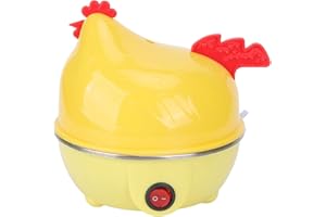Multifunction Chicken Shape Rapid Egg Boiler 7 Egg Capacity Automatic Shut Off Mini Breakfast Machine Electric Egg Cooker Kit