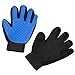 Pet Grooming Glove - Massage Magic Hair Remover - Perfect for Dogs and Cats with Long and Short Fur Single Hand