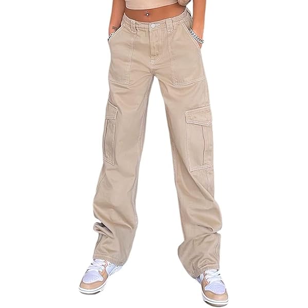 Amazon.com: WZIKAI Cargo Pants for Women High Waisted Casual