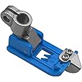 Fbshicung 5.6mm Blue Plastic Coverstitch Flatlock Presser Foot for Pegasus W500 Siruba F007 Yamato Sewing Machine Part