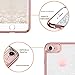 BENTOBEN iPhone 8 Case, iPhone 7 Case, Glitter Bling Slim Shockproof Hard PC Soft TPU Hybrid Dual Layer Stripes Protective Phone Case Cover for iPhone 8 / iPhone7 (4.7Inch), Rose Gold