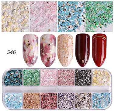 1 Set Super Shining Sugar/Mermaid Nail Glitter Powder Holographic Laser Pigment Dust Manicure Powder Nail Art Decoration BETY,546