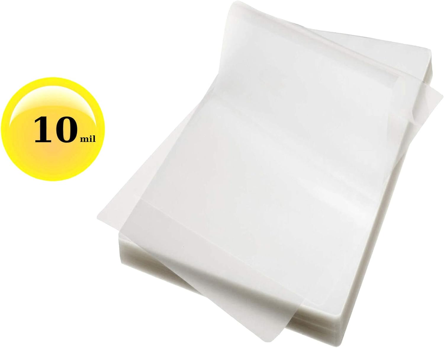 10 Mil File Card Laminating Pouches 31/2 x 51/2 Sleeves