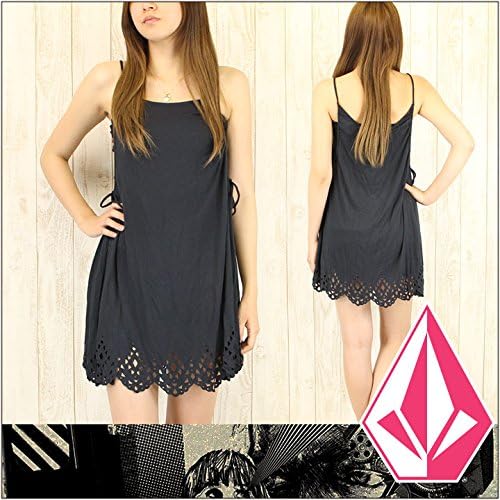 Amazon ボルコム Volcom ワンピース Bittersweet Dress レディース ノースリーブ キャミワンピ ドレス M Blk ワンピース チュニック 通販
