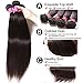 UNICE Hair 10A Malaysian Straight Human Hair 4 Bundles Unprocessed Virgin Human Hair Weave Extensions (18 20 22 24 inch)