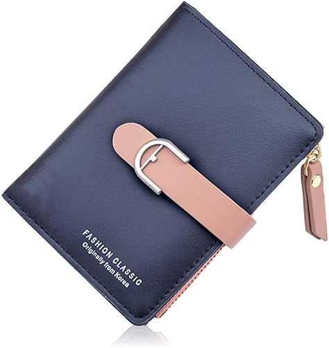 Amazon Rudan 二つ折り財布 レディース ファスナー 小銭入れ 小さめ ミニ財布 カード入れ 6枚収納 ブラック 財布