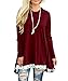 MOLERANI Women's Casual Lace Long Sleeve Tunic Top Blouse