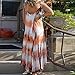 Women’s Sleeveless Spaghetti Strap Maxi Dress – V-Neck Tie-Dyed Print Strap Loose Dress Ankle-Length Dressthumb 2