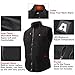 ARRIS Heated Mens Vest with Battery Pack 7.4V, Size Adjustbale Fleece Heated Vest with Shoulder Heat, Hand Warmer for Winter Hunting Skiing, Unisex