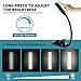 LED Book Light, OMERIL 9 LEDs Reading Light with 3 Color Modes Eye Care (White, Warm & Natural Light), Touch Switch USB Rechargeable Desk Lamp, Clip-on Design Book Lamp for Night Reading