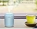 Accellorize Mini Humidifier, 200ML 3 in 1 with USB Charger Night Light Fan Air Humidifier for Car Home Office and Yoga Room Use (Sky Blue)